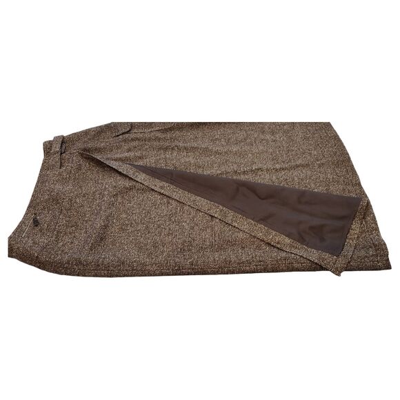 Vintage European Mondi Sport Fall Tweed Skirt Silk/Wool Wrap Euro Size 44 US 16 - Picture 2 of 15